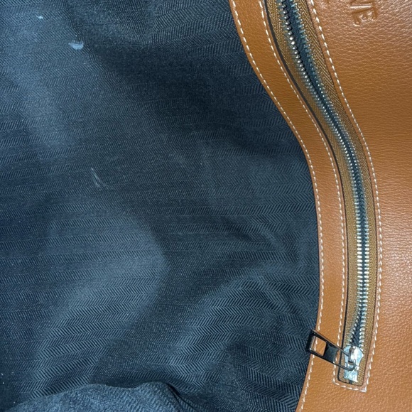 Loewe Tan Leather and Denim Backpack - Picture 11 of 16